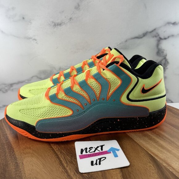 Nike KD 18 NRG New Timeline Clear Jade Black Liquid Lime HV1993 301 Men's sz 13 - Picture 1 of 9